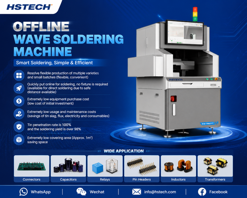 Blog công ty mới nhất về HSTECH Offline Selective Wave Soldering Machine | Efficient PCB Soldering Solution