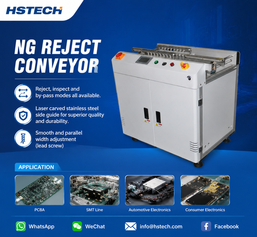 Blog công ty mới nhất về Ergonomic Variable-Speed NG PCB Separation Conveyor Hits Market from Hansome Technology