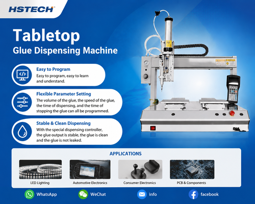 Blog công ty mới nhất về New HS-D4221 Tabletop Potting Machine Released for PCB, Automotive & Consumer Electronics Precision Gluing