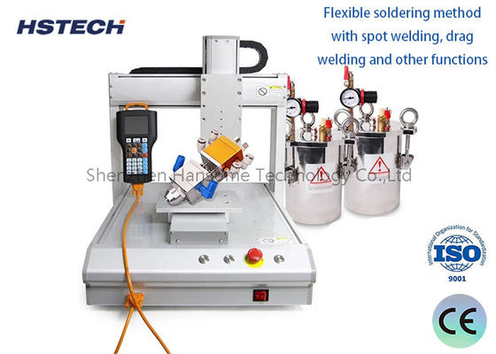 Giá tốt. Máy phân phối keo LED chất lượng cao 4 trạm máy phân phối keo tròn trực tuyến