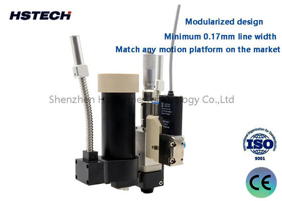 Giá tốt. Thiết kế mô-đun PUR Jetting Valve HS-PF-PUR30CC Chiều rộng đường tối thiểu 0,17mm phù hợp với bất kỳ nền tảng chuyển động nào trên thị trường trực tuyến