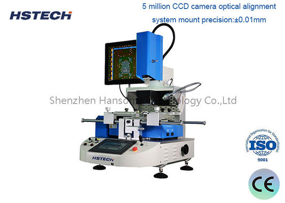 Giá tốt. Trạm sửa chữa BGA thủ công & tự động với độ chính xác lắp đặt ±0.01mm, điều khiển màn hình cảm ứng MCGS và tổng công suất 2600W trực tuyến