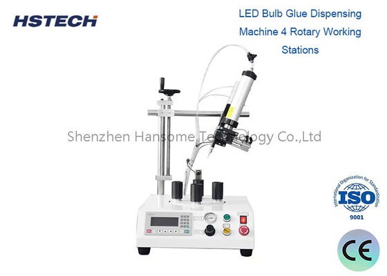 Giá tốt. 4 Trạm làm việc xoay màn hình văn bản tự động đèn LED bóng ốp phân phối keo trực tuyến