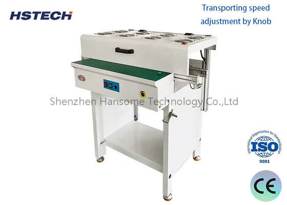 Giá tốt. Đường sắt hợp kim nhôm LED Button Control SMT Conveyor với ESD Flat Belt cho xử lý PCB trực tuyến