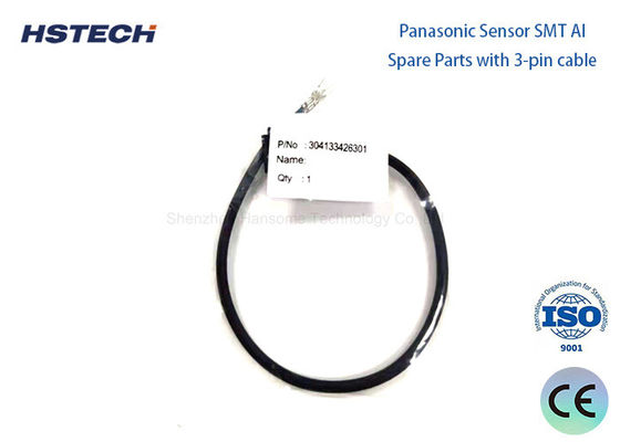 Giá tốt. Panasonic AI Machine Part 304133426301 Cảm biến với cáp 3 chân cho các bộ phận máy SMT trực tuyến