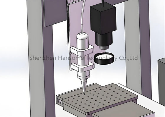 Giá tốt. Máy phân phối keo đơn đầu PUR 3 trục để cố định thành phần chiếu sáng trực tuyến