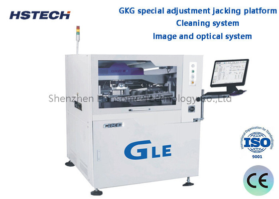 Giá tốt. Hình ảnh và hệ thống quang học Hệ thống làm sạch GKG Khả năng điều chỉnh đặc biệt Jacking nền tảng máy in dán hàn tự động trực tuyến
