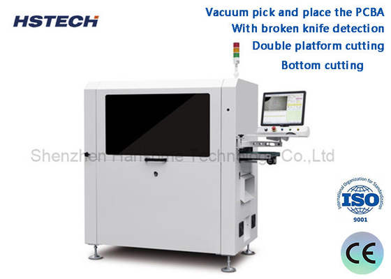 Giá tốt. Máy cắt nền tảng kép với dao gãy phát hiện Inline PCBA Router Machine trực tuyến