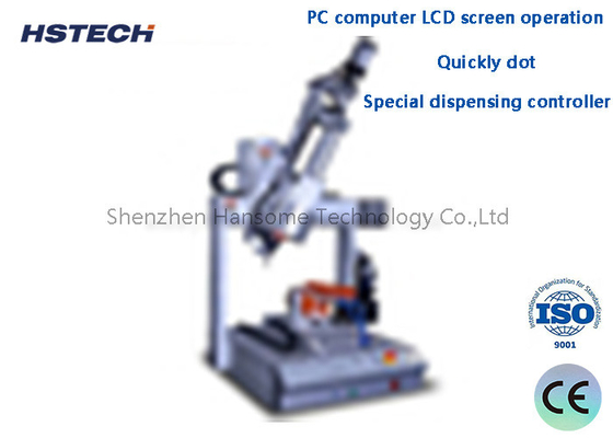 Giá tốt. PC Máy tính Máy điều hành màn hình LCD Máy điều khiển phân phối keo đặc biệt 4 trục Máy phân phối keo trực tuyến