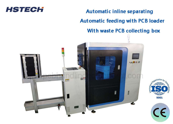 Giá tốt. Máy phân tách PCB tự động 1.1KW Blade tròn Inline Vcut PCB Depaneling Machine With Waste PCB Collection Box trực tuyến
