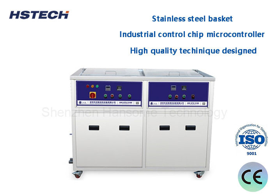 Giá tốt. Thiết bị làm sạch siêu âm SMT 2 bể với chức năng làm sạch và sấy trực tuyến