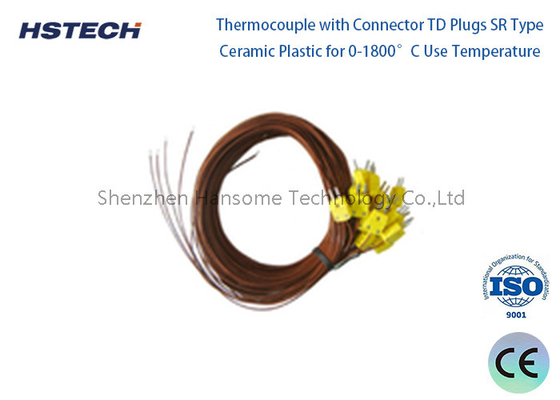 Giá tốt. PtRh13-pT WRB R Thermocouple với đầu nối TD Plugs SR loại nhựa gốm cho nhiệt độ 0-1600 độ C trực tuyến