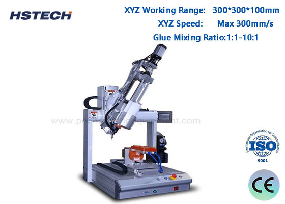 Giá tốt. 4 trục AB Máy phân phối keo Động cơ bước + Vành đai thời gian Max 300mm/s trực tuyến