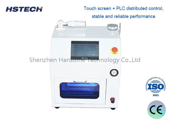 PLC Touch Screen SMT Nozzle Cleaner HS-800 với vỏ màu xanh lá cây