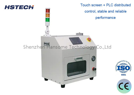 Giá tốt. Máy làm sạch vòi SMT với màn hình cảm ứng PLC và nắp màu xanh lá cây trực tuyến