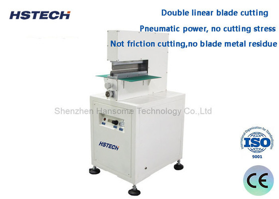 Giá tốt. Thiết bị loại bỏ tấm PCB điện khí nén V Cut PCB Depanelizer với cắt đứt đinh tuyến kép trực tuyến