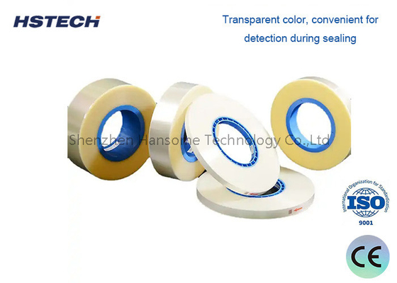 Giá tốt. Vải bọc cho bộ đếm thành phần SMD: 9,3mm chiều rộng, 300M mỗi cuộn, Vật liệu PET niêm phong nóng trong suốt trực tuyến