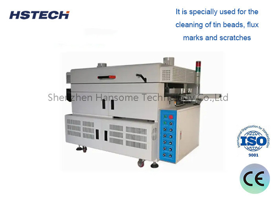 Giá tốt. Thiết bị làm sạch PCBA một mặt hiệu quả với cuộn keo và bàn chải đĩa trực tuyến
