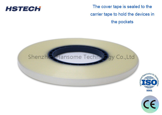 Giá tốt. Vật liệu PET niêm phong nóng minh bạch, áp suất niêm phong 0,2Mpa, chiều rộng 9,3mm SMD Component Counter Cover Tape trực tuyến