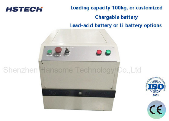 Giá tốt. Pin axit chì hoặc pin Li tùy chọn pin sạc Capacity tải 100kg AGV xe vận chuyển trực tuyến