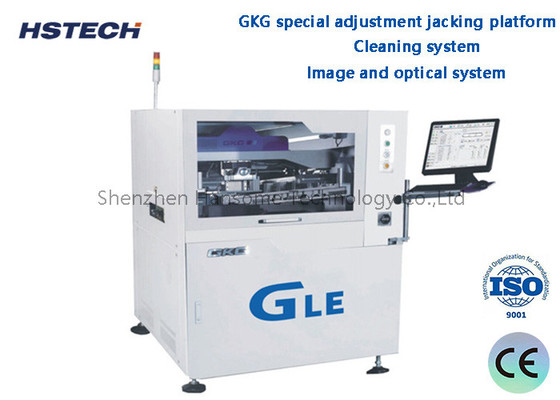 Giá tốt. Hình ảnh và hệ thống quang học Hệ thống làm sạch GKG Khả năng điều chỉnh đặc biệt Jacking nền tảng máy in dán hàn tự động trực tuyến