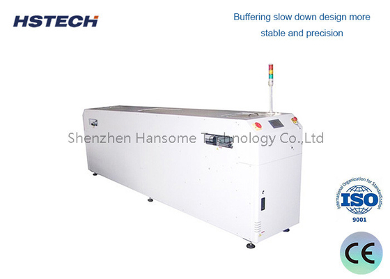Giá tốt. Thiết bị xử lý PCB được điều khiển bởi PLC với chiều rộng điều chỉnh và tiêu chuẩn SMEMA trực tuyến