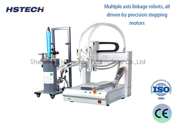 Giá tốt. Máy phân phối keo cao tốc 4 trục AB với động cơ bước và dây đai thời gian trực tuyến