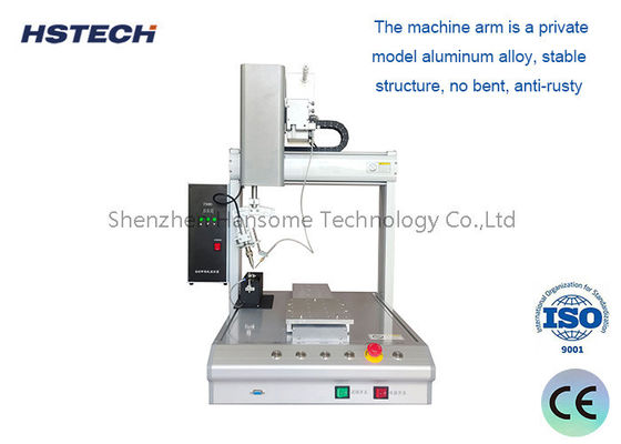 Giá tốt. Robot hàn tự động 4 trục độ chính xác cao, nhỏ gọn, trạm kép xoay 360 độ với bộ cấp thiếc tự động Trực tuyến