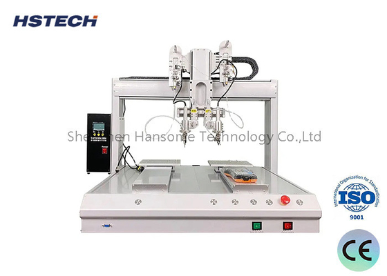 Giá tốt. Robot hàn chính xác hai bảng với động cơ bước và dây đai thời gian cho lắp ráp PCB trực tuyến